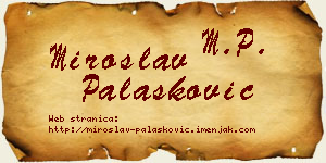 Miroslav Palasković vizit kartica
